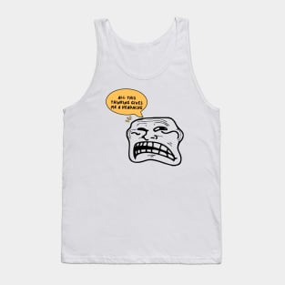 All this thinking gives me a headache. funny design Tank Top